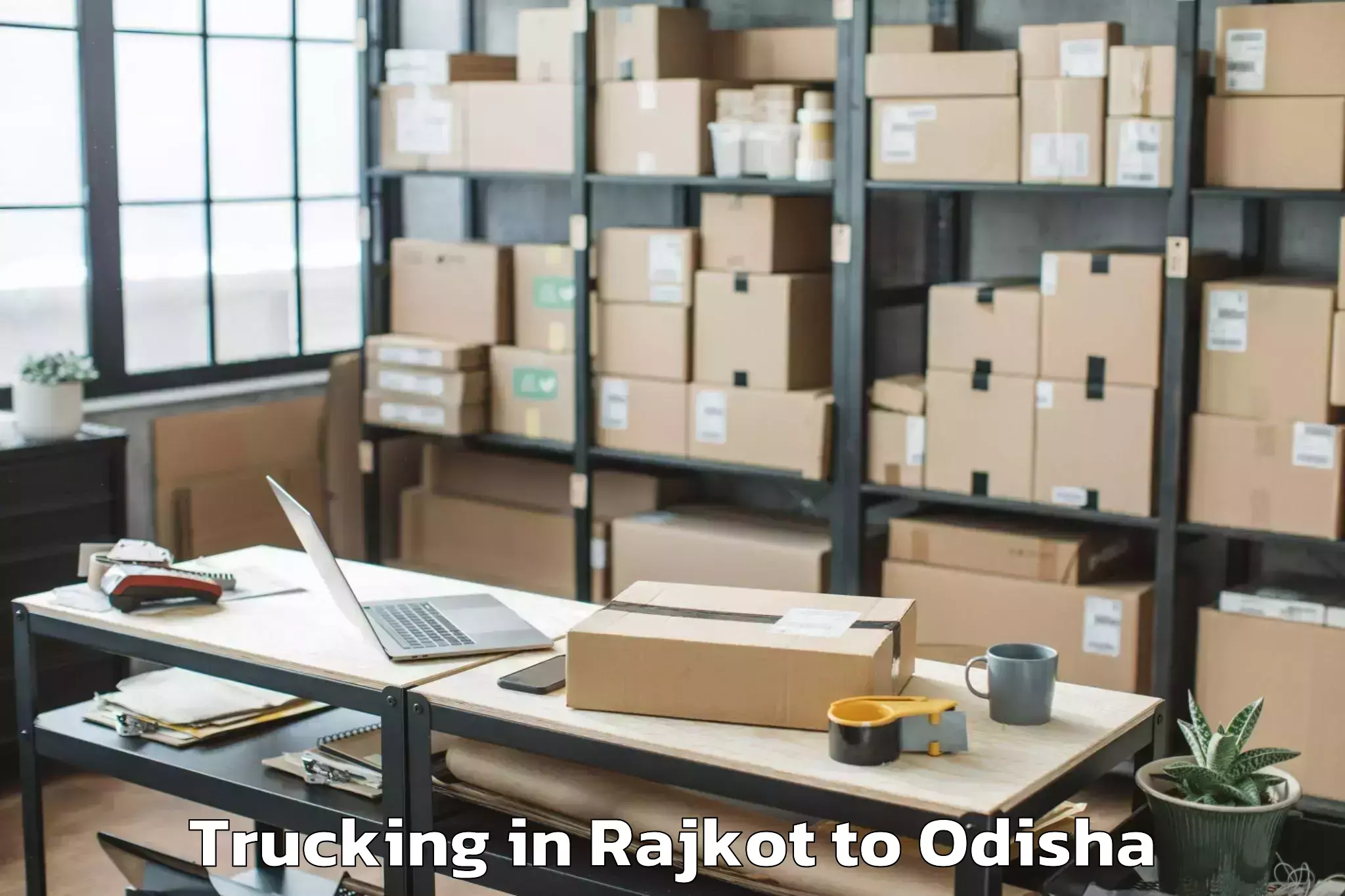 Easy Rajkot to Rourkela Airport Rrk Trucking Booking